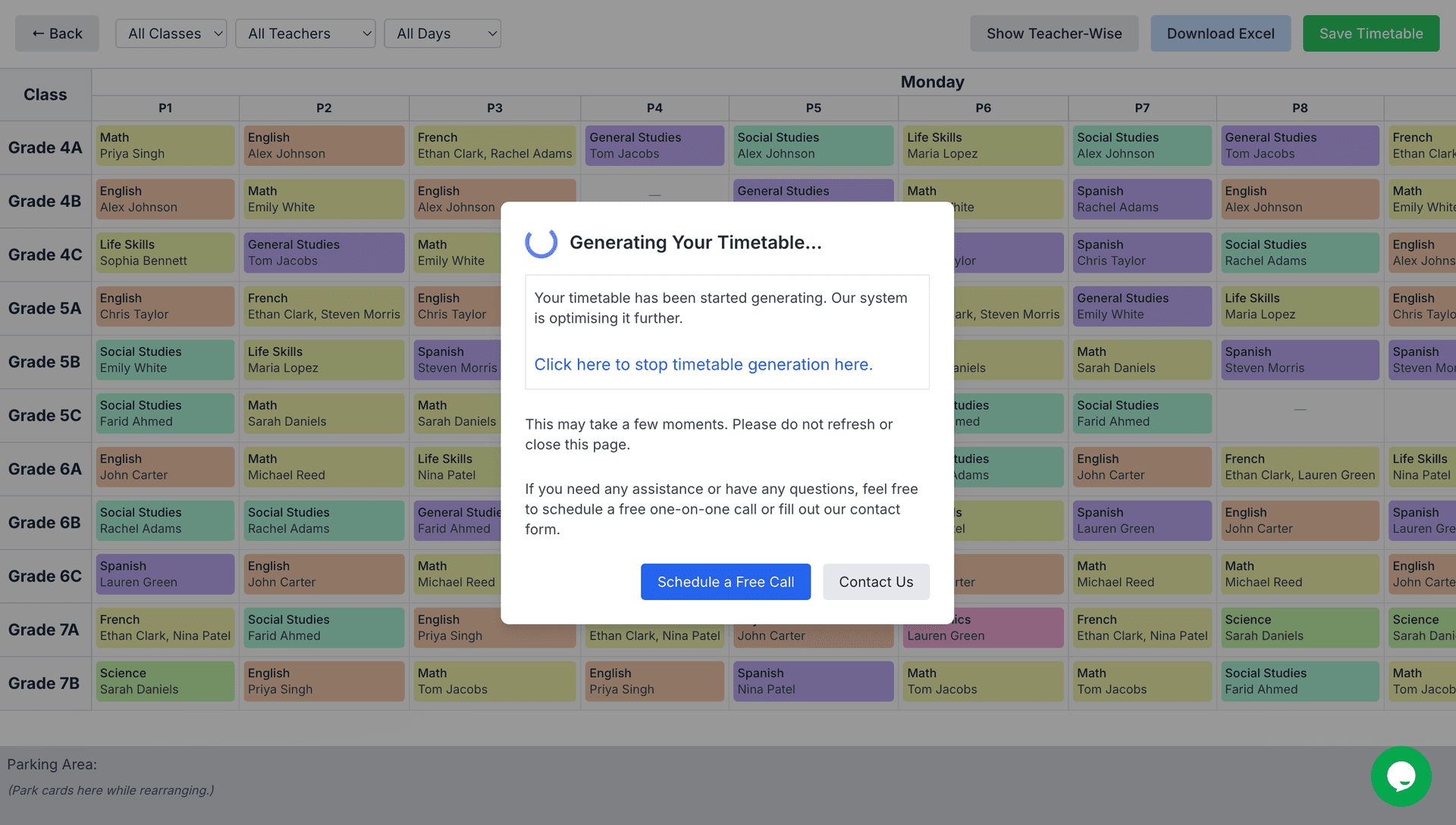 Make Timetable Online Free | TimetableMaster - School Scheduling Made Easy